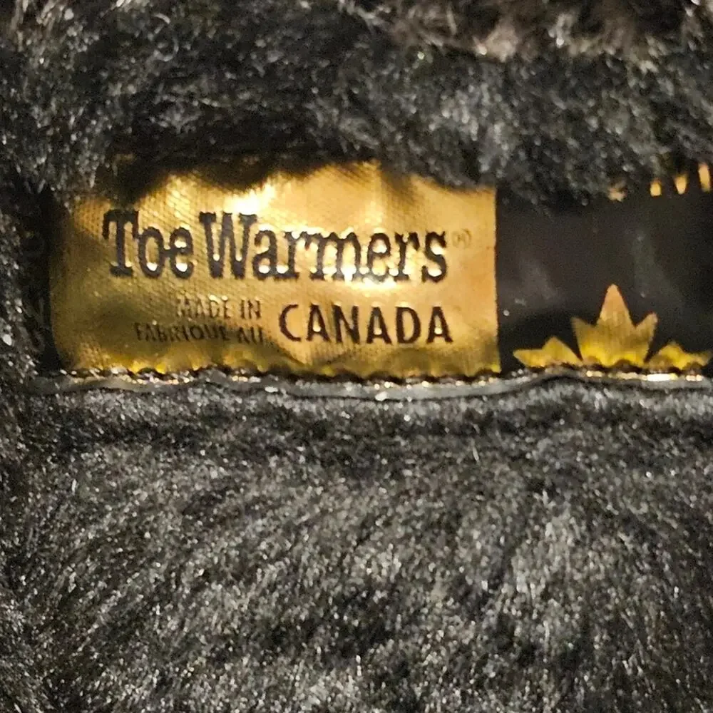 Toe Warmers Janet Brown Faux Fur Lined Winter Boots Made in Canada 7.5 M